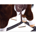 Hojdací koník Pony interaktívny 74 cm - tmavo-hnedý